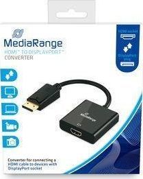 Adapter AV MediaRange Konwerter HDMI-DisplayPort MediaRange MRCS175 czarny 1