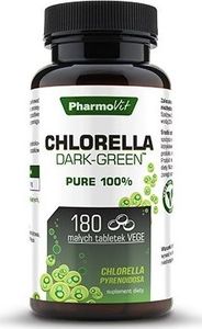 Pharmovit Chlorella Dark-Green 180 Tabletek Chlorella Pyrenoidosa Układ Odpornościowy Witalność Organizmu Mikroflora Jelit 1