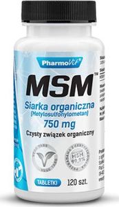 Pharmovit Msm Siarka Organiczna 750Mg 120 Tabletek Msm Metylosulfonylometan Zdrowie Stawów 1