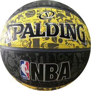 Spalding Spalding NBA Grafitti Rubber Ball 83307Z żółte 7 1