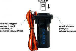 Moduł GPS Calmean Lokalizator GPS Wodoszczelny Śledzenie Aut CALMEAN 9