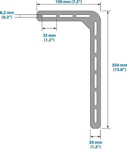 MT3CH Wieszak Uchwyt na do głośniki kolumny Soundbar TV 2