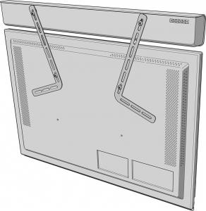 MT3CH Wieszak Uchwyt na do głośniki kolumny Soundbar TV duży 14
