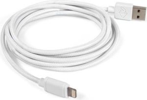 Kabel USB OWC NewerTech kabel Lightning USB 3.0m MFi biały (NWTCBLUSBL3MW) 1