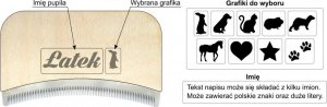 MT3CH ECO Brush PRO szczotka trymer zgrzebło do wyczesywania sierści podszerstka dla KRÓLIKA 2