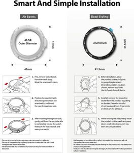 Ringke RINGKE AIR & BEZEL STYLING GALAXY WATCH 3 (41MM) BLACK 8