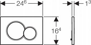 Przycisk spłukujący Geberit PRZYCISK URUCH.SIGMA20,CZ.MAT-CZ-CZ.MAT 5
