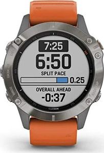 Zegarek sportowy Garmin Fenix 6 Sapphire Pomarańczowy  (010-02158-14) 5