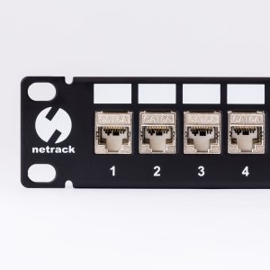 NetRack Netrack patch panel keystone 19 24-porty, FTP, wyposażony 24xkeystone jack kat. 6A 3
