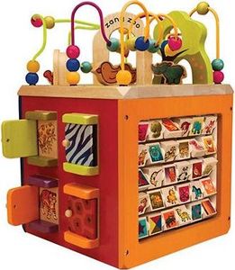B.Toys B.Toys Olbrzymia drewniana kostka edukacyjna - Zany Zoo 1
