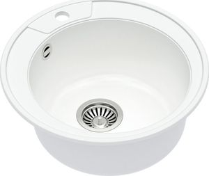 Zlewozmywak Quadron DANNY 210 GraniteQ stalowy / biały metalik 2