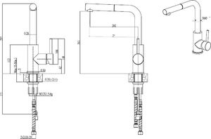 Bateria kuchenna Quadron ANGELINA Pull out SteelQ chrom 2