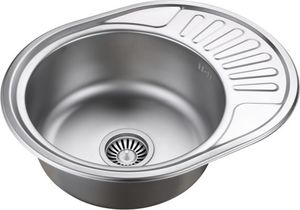 Zlewozmywak Steiner JIM 216 Steinsteel zlew z syfonem 1-komorowy z/o 2