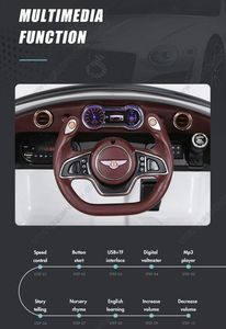 Samochód elektryczny Bentley zielony (WDJE1166) 2