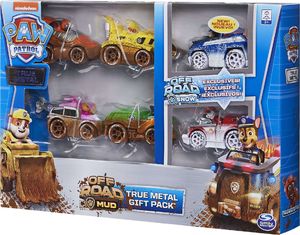 Spin Master Psi Patrol zestaw 6 metalowe pojazdy z figurkami true metal Off road 3