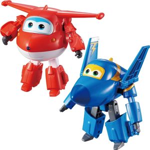 Figurka Cobi Super Wings Transformujące - Jerome (Lotek) i Jett (Dżetek) (710230; 75872) 1