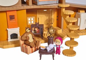 Simba Masza i Niedźwiedź Zestaw 2 domków dwupoziomowych (9315) 5