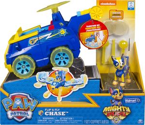 Figurka Spin Master Psi Patrol Flip and Fly Transformujące pojazdy Chase i Marshall Mighty Pups Kosmopieski 12