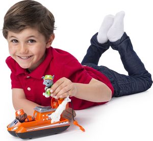 Spin Master Psi Patrol Ultimate Zuma i Marshall + pojazdy wóz strażacki i poduszkowiec 4