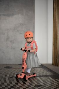 ScootAndRide Plecak na hulajnogę dla dzieci 1-5 lat Peach 21