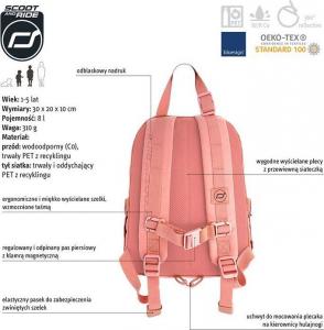 ScootAndRide Plecak na hulajnogę dla dzieci 1-5 lat Peach 3