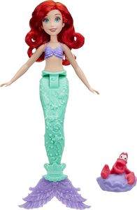 Hasbro Hasbro E0282 Disney Princess lalka Arielka zmieniająca kolor + krab Sebastian uniwersalny 4