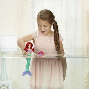 Hasbro Hasbro E0282 Disney Princess lalka Arielka zmieniająca kolor + krab Sebastian uniwersalny 8