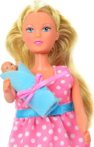 Simba Simba Lalka Steffi w ciąży z bobasem + Kevin Cool Rodzina uniwersalny 10