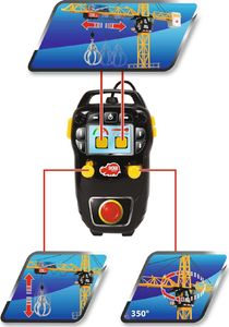 Dickie Sterowany dźwig 120 cm Mega Crane 12