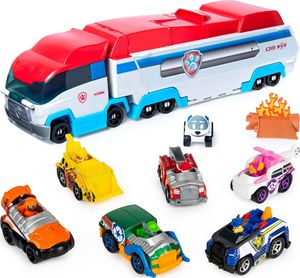 Spin Master Psi Patrol Transporter + 7 pojazdów Transformujący Patrolowiec 2w1 wyrzutnia uniwersalny 1