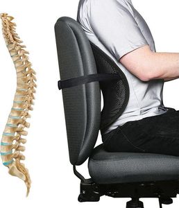 Podkładka lędźwiowa z masażem czarna 3