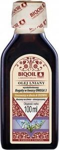 BIOOIL Olej lniany tłoczony na zimno OmegaLen 100 ml - BIOOIL 1
