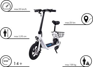 Hulajnoga elektryczna Frugal Hulajnoga elektryczna biała (Frugal Spirit) 5