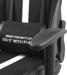 Fotel Fury Avenger XL czarno-biały (NFF-1712) 11
