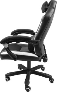 Fotel Fury Avenger M+ czarno-biały (NFF-1710) 6