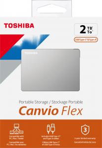 Dysk zewnętrzny HDD Toshiba Canvio Flex 2TB Srebrny (HDTX120ESCAA) 5