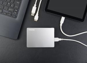 Dysk zewnętrzny HDD Toshiba Canvio Flex 2TB Srebrny (HDTX120ESCAA) 7