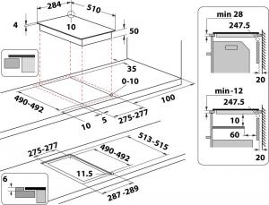 Płyta grzewcza Whirlpool WS Q0530 NE 12