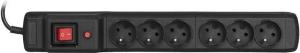 Listwa zasilająca Activejet Combo przeciwprzepięciowa 6 gniazd 3 m czarna 3
