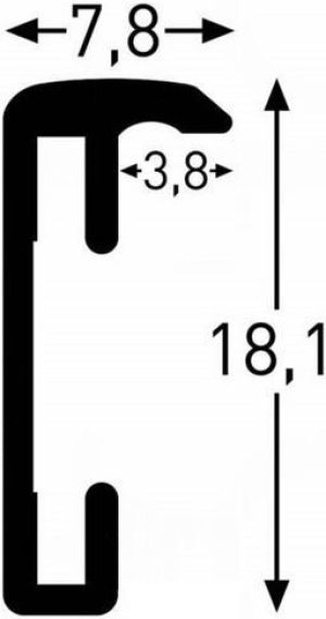 Ramka Nielsen Design 15x20 Aluminium Czarny (51326) 3