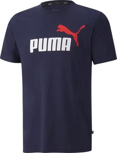 Puma Koszulka męska ESS 2 Col Logo Tee granatowa 583714 06 granatowy S 1