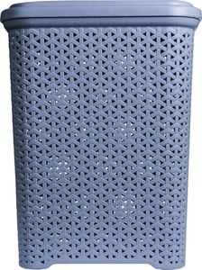 Kosz na pranie Pepco Kosz na pranie plastik RATTAN, 35 L szary 2