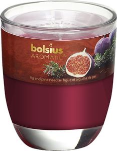 Bolsius Świeca zapachowa w szkle BOLSIUS Aromatic 25H ŚLIWKA I CIASTO MIGDAŁOWE 1