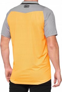 100% Koszulka męska 100% CELIUM Jersey krótki rękaw orange grey roz. M 3