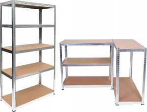 Topeshop Regał magazynowy metalowy G9040 MDF 175kg 2