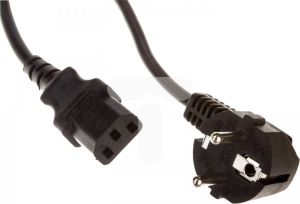 Kabel zasilający 4World Schuko/IEC C13, 1.8m, czarny (05267) 1