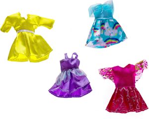 Pepco lalka mini 14 cm z 4 ubrankami -ciemne 3