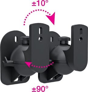 Techly Uchwyt Ścienny do Głośnika Satelitarnego Kolumny 2szt. 3