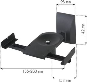 Techly Uchwyt Ścienny Zaciskowy do Głośnika Satelitarnego 2szt. 4