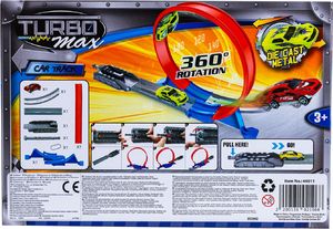 Pepco mała wyrzutnia z pętlą i jednym autkiem metalowym autko czerwone 3